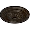 Ekena Millwork Wigan Ceiling Medallion, Hand-Painted Bronze, 16"OD x 2 1/4"P CM16WGBZS - alternate 3